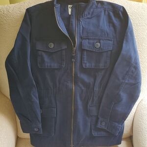NWT Osh Kosh B'gosh Girl's Navy Utility Jacket-12​​​​​​​​